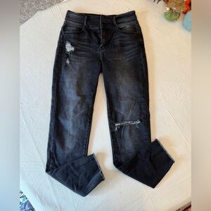 KanCan Ultra High Rise Distressed Ankle Jeans